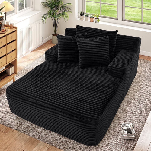 Chaise longue oversize pour intérieur - canapé-lit de sol effet nuage