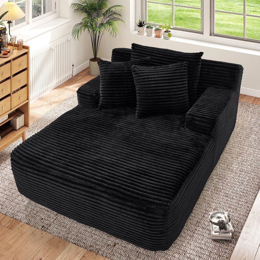 Chaise longue oversize pour intérieur - canapé-lit de sol effet nuage
