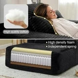 Chaise longue oversize pour intérieur - canapé-lit de sol effet nuage