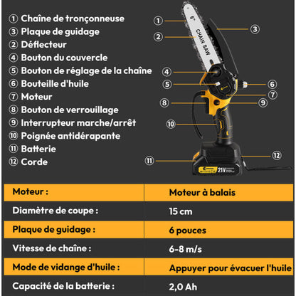 Tronçonneuse Électrique Portable